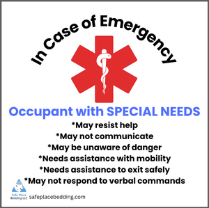 Special Needs Emergency Alert Sticker – Protect Your Loved One in an Emergency
